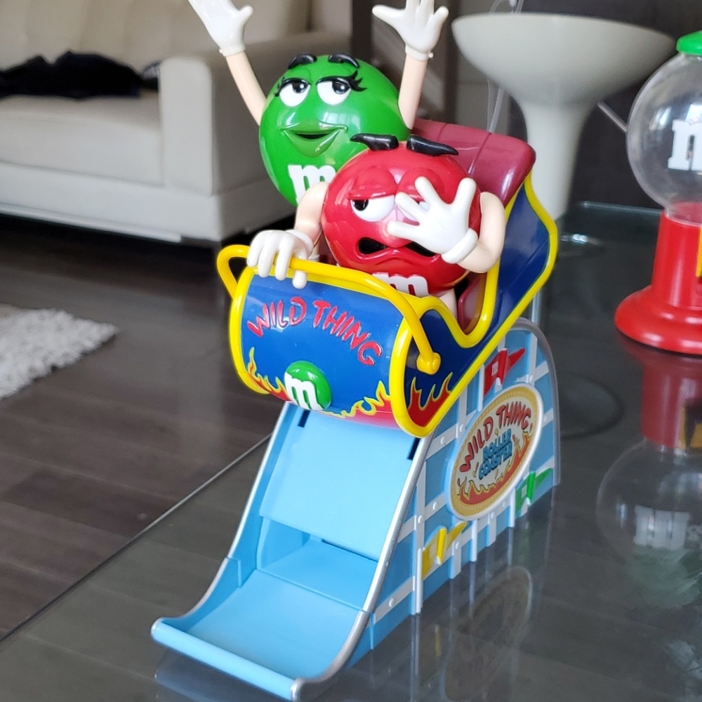 M&m vintage rollercoasters dispenser